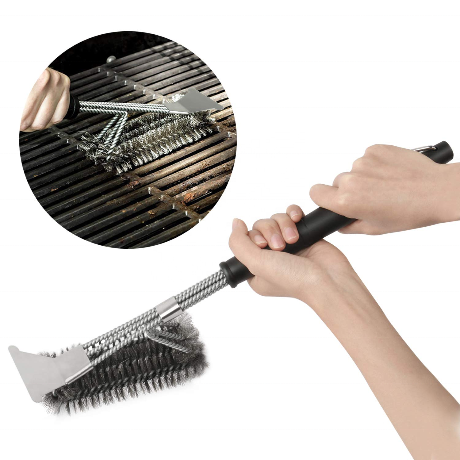 Grill Brush And Scraper Grill Brush Non-Stick Grill Brush And Scraper