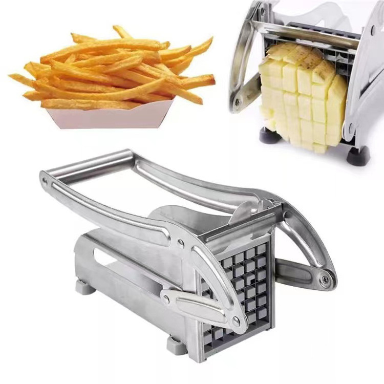 Manual Potato Cutter Shredder Stainless Steel French Fry Slicer Potato Chips Maker Meat Chopper Cutting Machine Kitchen Tools