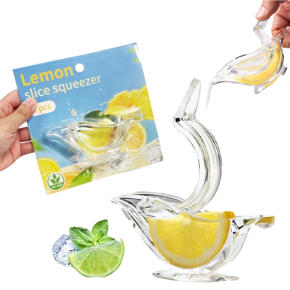 Home Slip Tool Press Squeeze Fruit Mini Manual Juicer Bird Shape Transparent Portable Exprimidor De Limon