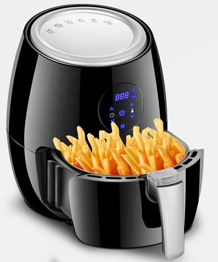 Non-Stick Multifunction Digital Gas Air Fryer Heated Rapid Air Kitchen Deep Fryer Without Oil