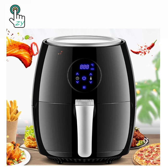 Non-Stick Multifunction Digital Gas Air Fryer Heated Rapid Air Kitchen Deep Fryer Without Oil