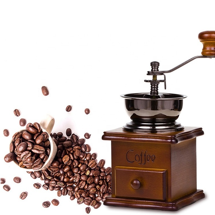 Coffee Grinder Machine Grinding Coffee Mill Manual Molinillo De Cafe Antique Hand Coffee Bean Grinder