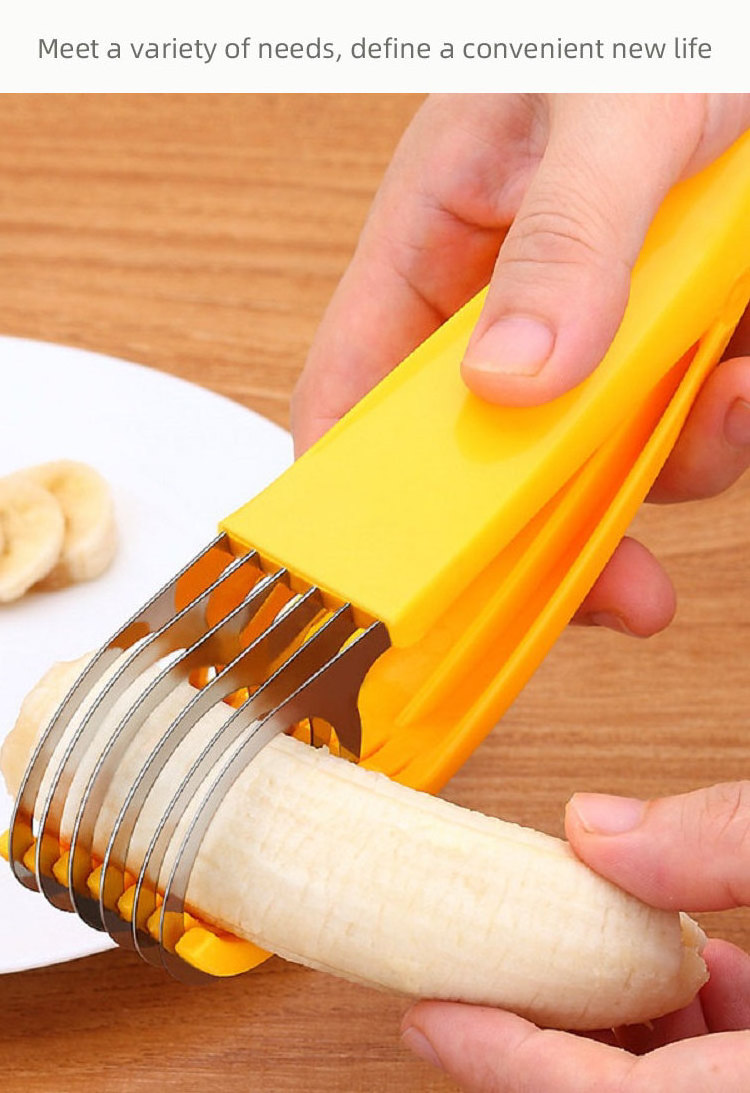 Hand Manual Stainless steel Banana Chips Slicer Cutter Multifunction Sausage Cucumber Cutter