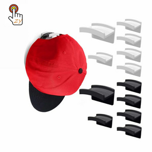 Minimalist Wall-Mounted Hat Rack for Baseball Caps Single Tier Closet Door Hat Hangers Organizer Cap Hooks