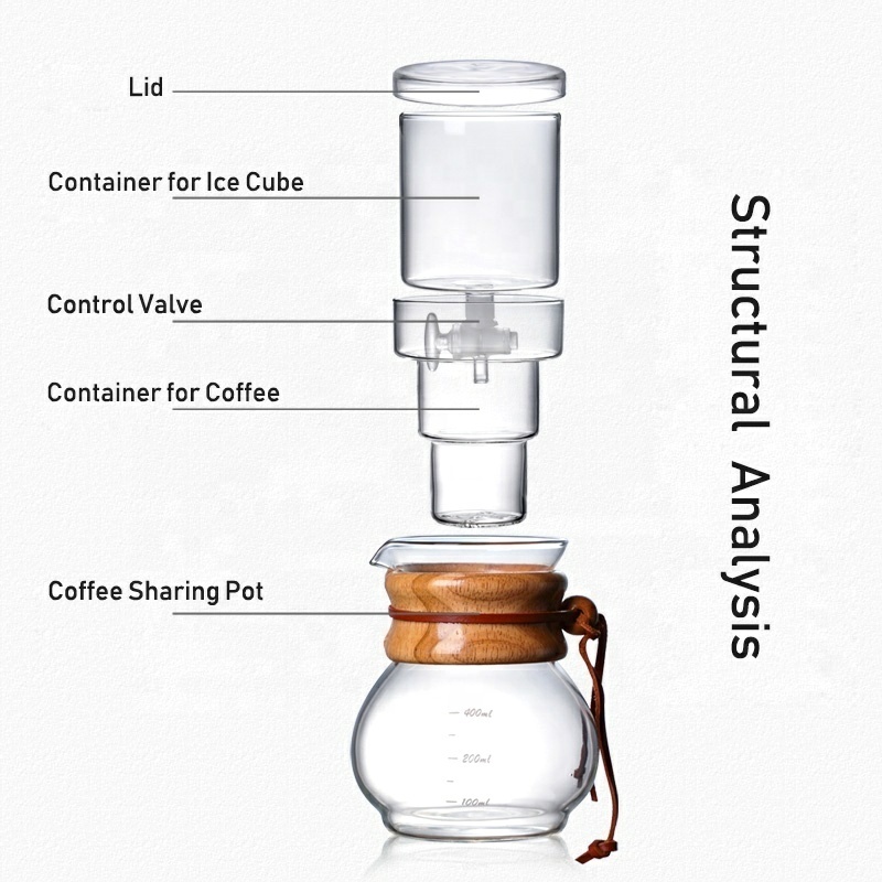 Manufactures Hot custom logo plastic tritan BPA free high borosilicate glass camping portable iced cold brew coffee maker