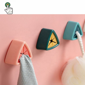 Hot Sale Self Adhesive Cutlery Grabber Kitchen Bathroom Towel Hook Wall Hanger Non Drilling Push Towel Rack