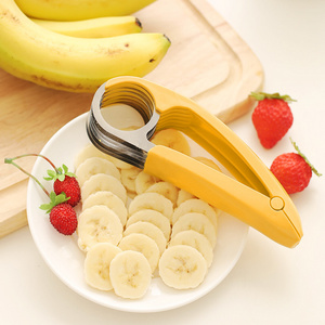 Wholesale Hot Sale Free Hands And Convenient Kitchen Gadgets Slice Artifact Manual Cutter Chips Fruit Banana Slicer