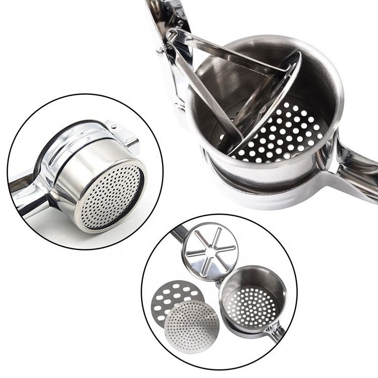 Premium Manufactures hot Potato Ricer And Masher Fruit and Vegetable Tools Ricer Stainless Steel Potato Masher