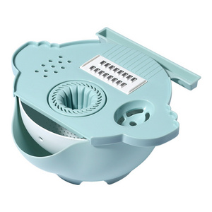 Hot sale Multifunctional Vegetable & Fruit Slicer Grater 9 in 1 Vegetable Cutter with Drain Basket