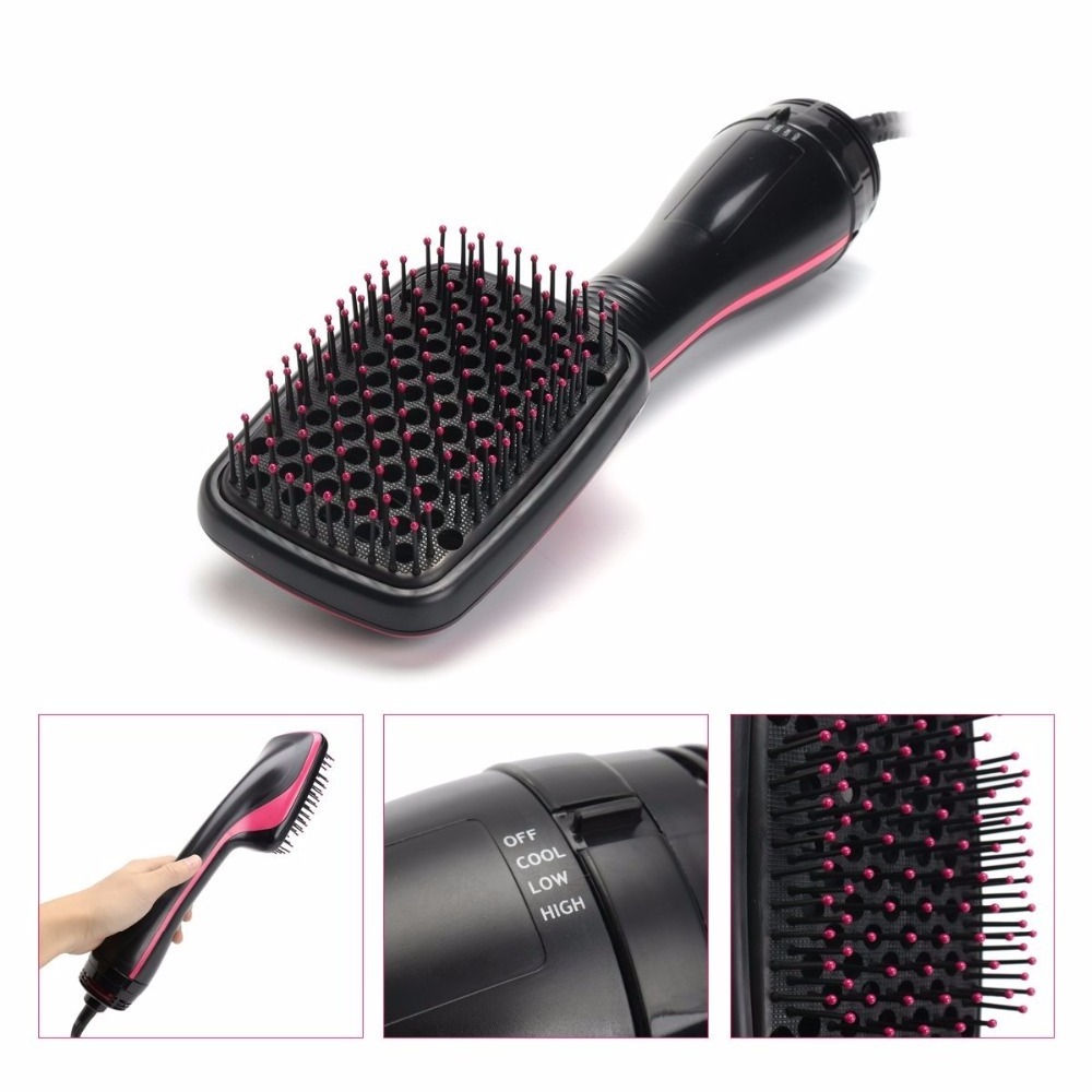 Hair dryer One Step Hair Straightener Brush 3 in 1 Brush Blow Dryer Styler Woman Hair Straightener Comb