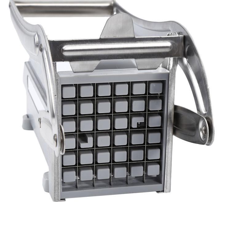 Stainless Steel French Fries Cutter With 2 Blade Manual Chips Potato Slicer Vegetable Chopper