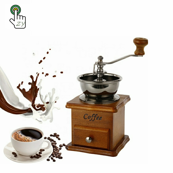 Coffee Grinder Machine Grinding Coffee Mill Manual Molinillo De Cafe Antique Hand Coffee Bean Grinder