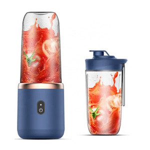 6 Blades USB Rechargeable Fruit Juicer Blender 380ml Mini Electric Portable Rechargeable Travel Fruit Juicer Bottle