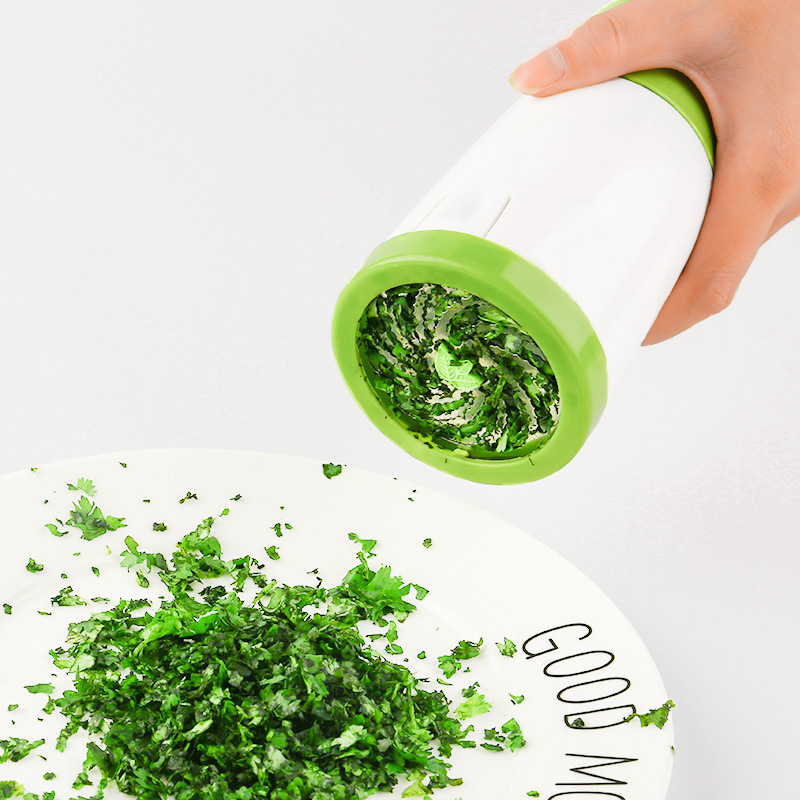 Herb Mill Chopper Cutter Mince Stainless Steel Blades Herb Grinder Spice Mill Parsley Shredder Chopper Kitchen Accessories