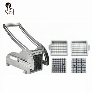 Stainless Steel French Fries Cutter With 2 Blade Manual Chips Potato Slicer Vegetable Chopper