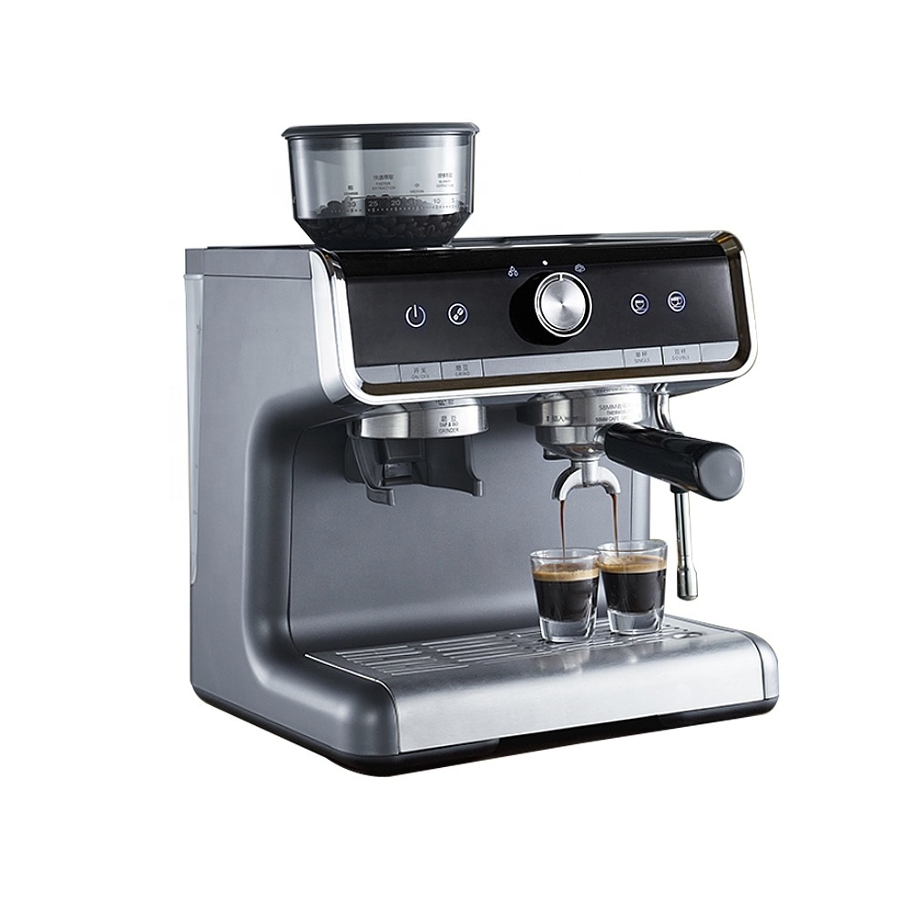 Coffee Brewing Machine Fully Automatic Commercial Smart Espresso Machine Coffee Makers With Milk Frother Wand