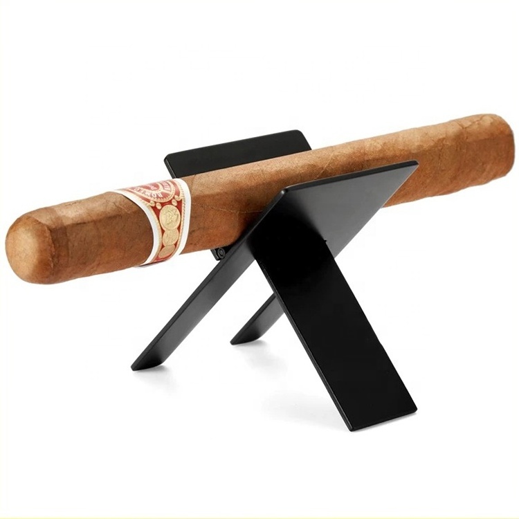 Custom Logo Stainless Steel Metal Cigar Chair Rest Holder Cigar Stand For Cigars Lovers