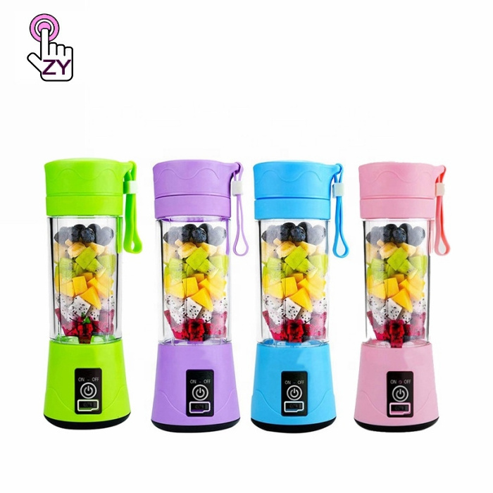 2 Blades 4 Blades 6 Blades Portable Juicer Blender Mini Juice Mixer Smoothie Fruit Maker Juicer Cup Bottle