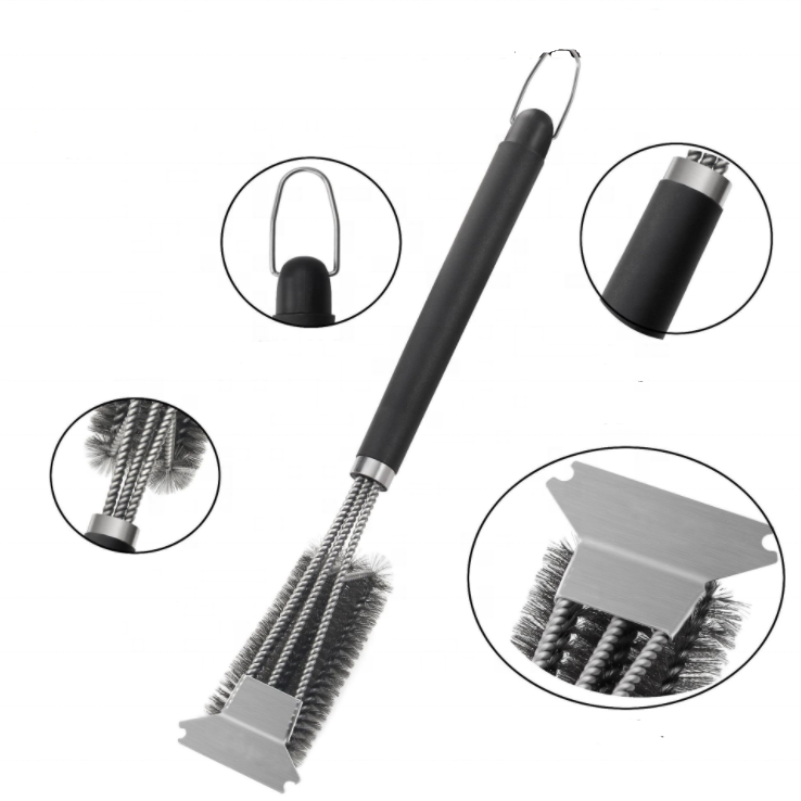 Grill Brush And Scraper Grill Brush Non-Stick Grill Brush And Scraper