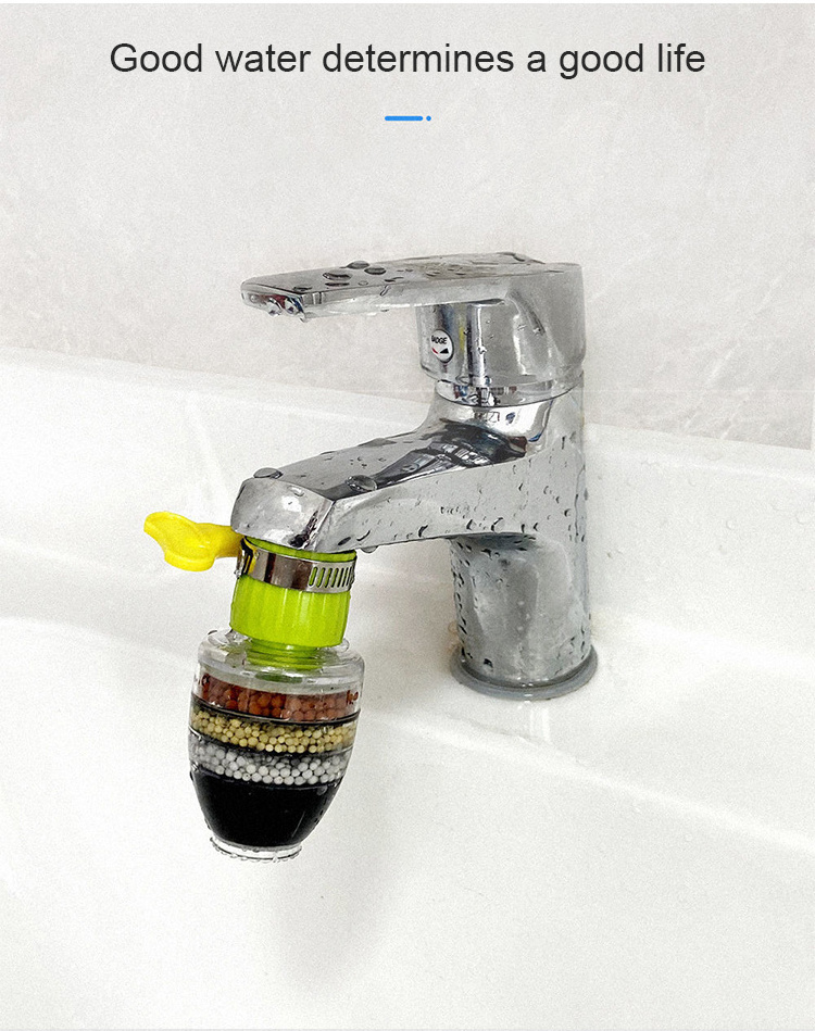 Household Kitchen Faucet Mount Filter water purifier 6layer water purification carbon filter mini faucet purifier