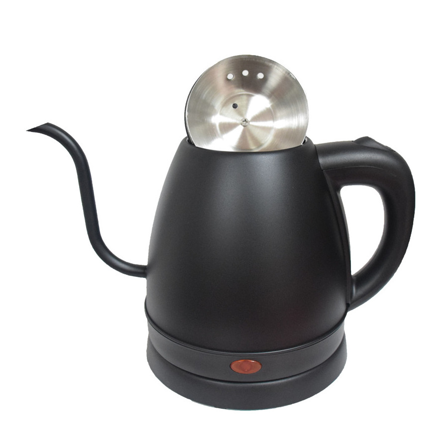 1.0L Small Kitchen Appliance Electric Kettle Gooseneck Stainless Steel Water Boiler