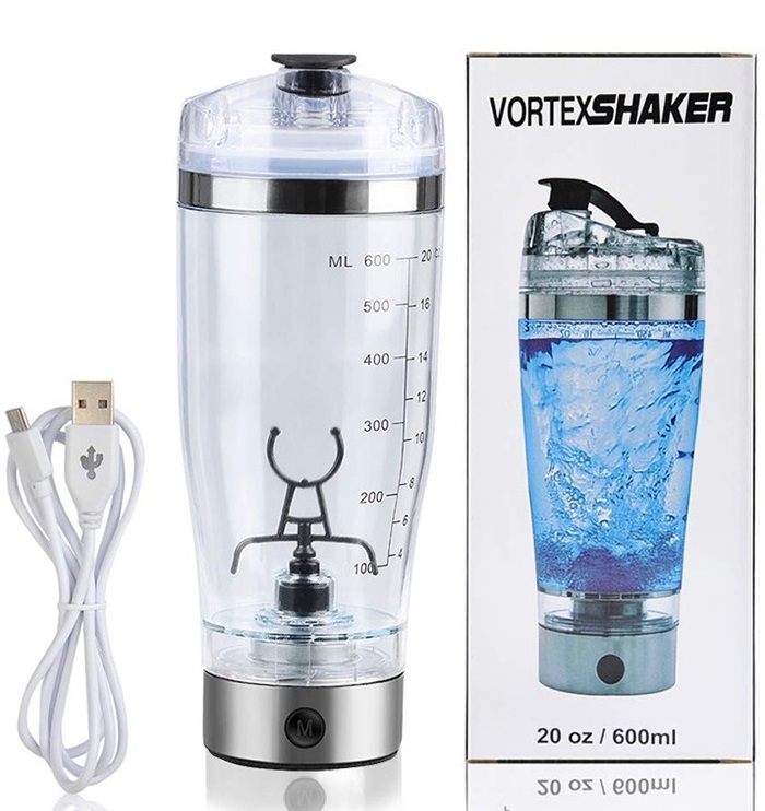 New products 450/600ml Automatic Electric Protein shaker Bottle Coffee cup Stainless Steel Self Stirring coffee Mug