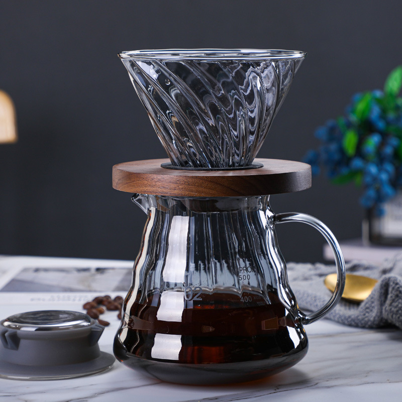 Hot sale hand blown available different sizes borosilicate heat resistant glass coffee pot turkish coffee glass pot