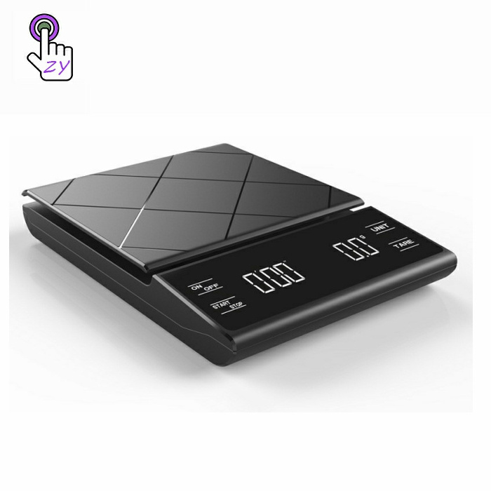 Kitchen accessories home food scale hand timer 3kg/0.1g coffee scale kitchen electronic weighing scales with timer