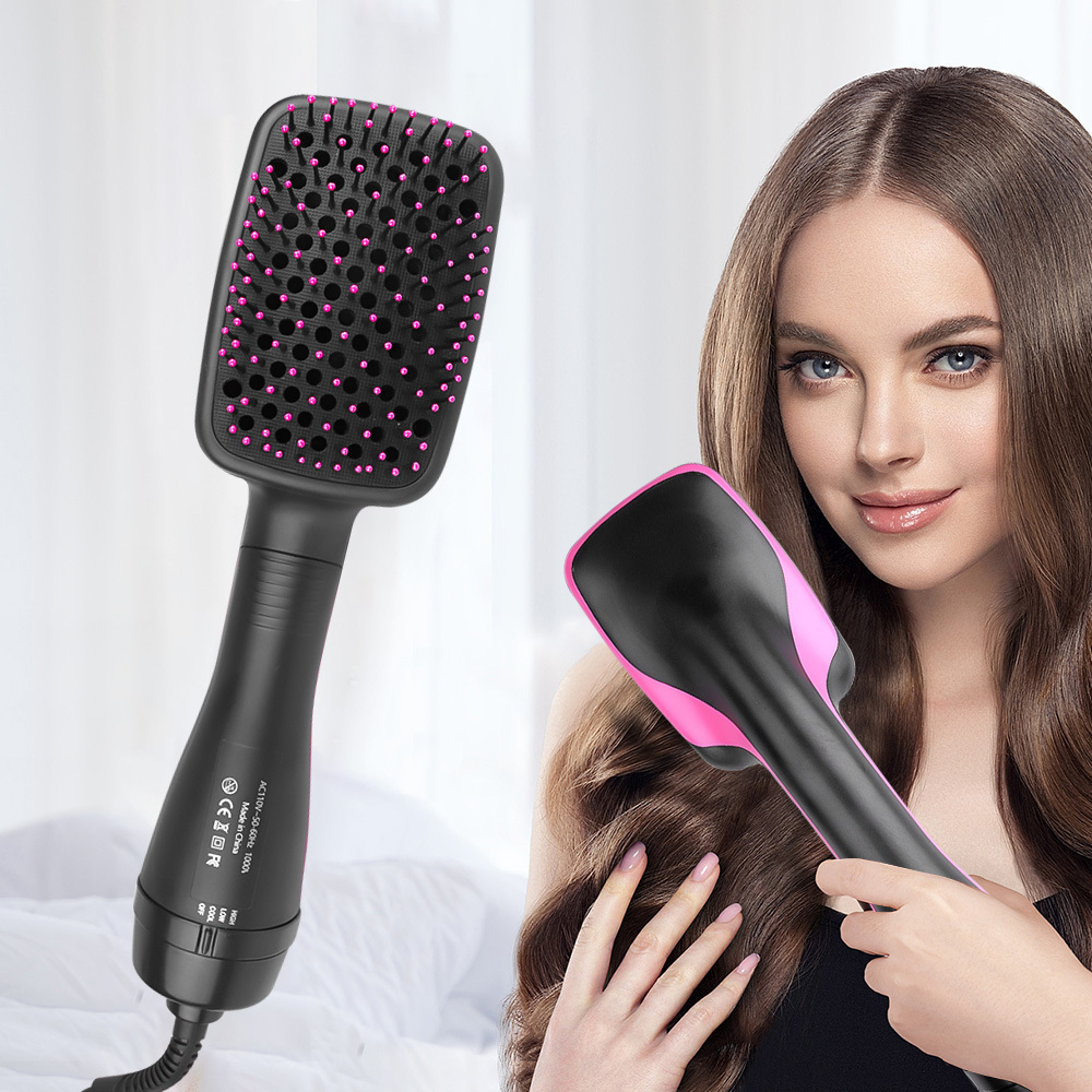 Hair dryer One Step Hair Straightener Brush 3 in 1 Brush Blow Dryer Styler Woman Hair Straightener Comb