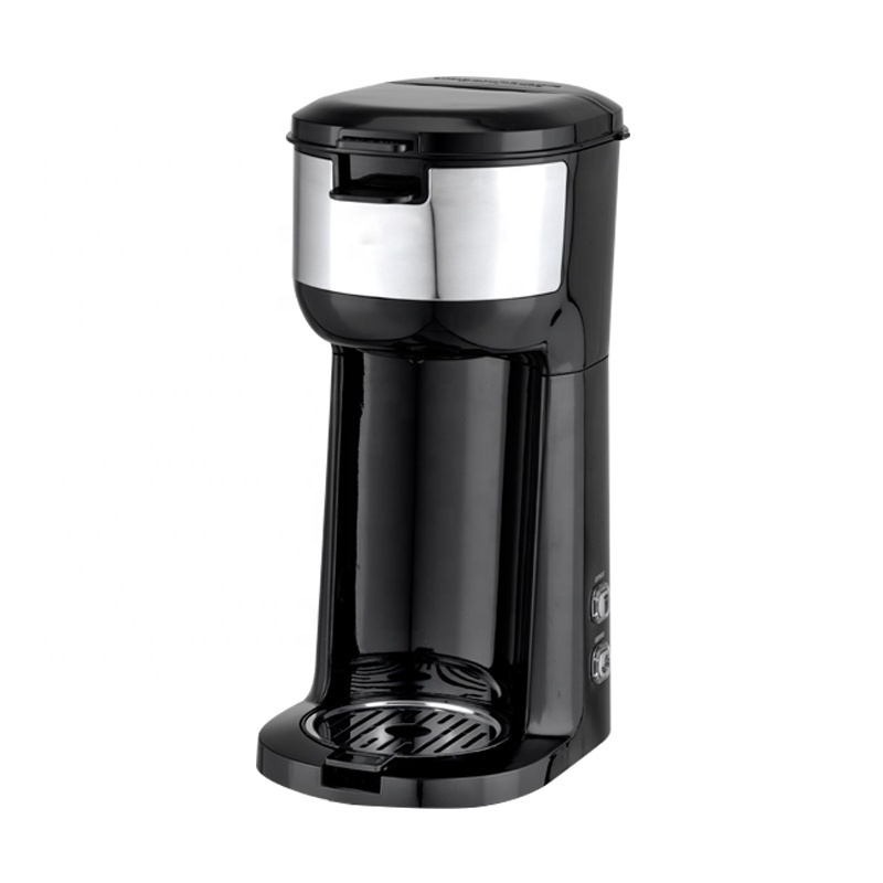 Single Serve Cup Coffee Maker For K Cup Pod & Ground Coffee Classic Mini Coffee Pot For Individual Dorms Offices Hotel Room