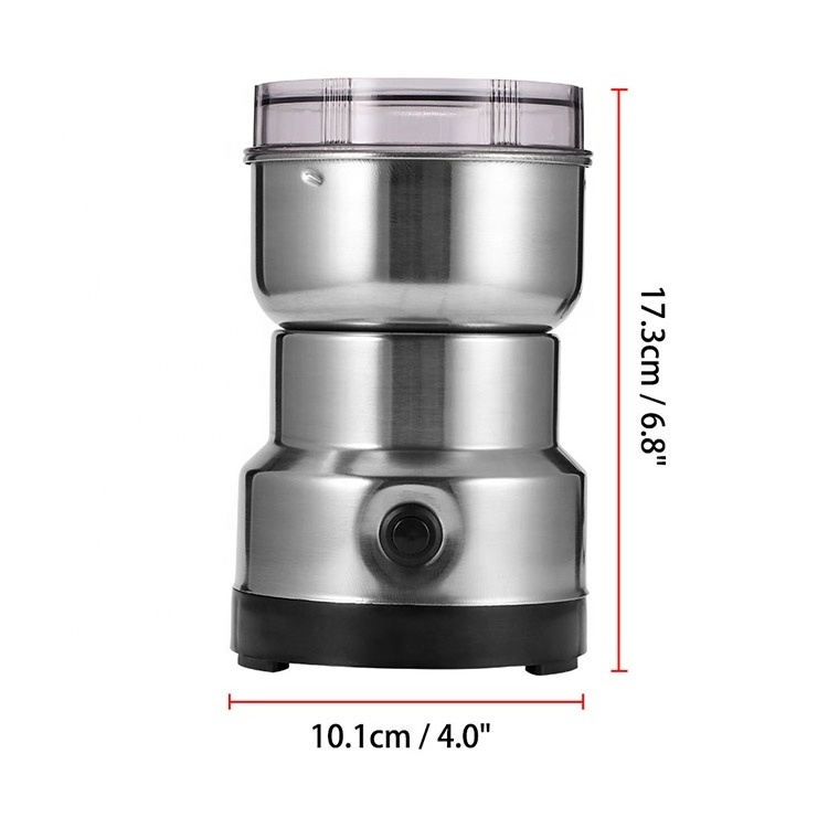 Mini Electric Stainless Steel Multifunctional Electric Grinder Coffee Spice Nuts Grains Bean Grinding Coffee Bean Grinder