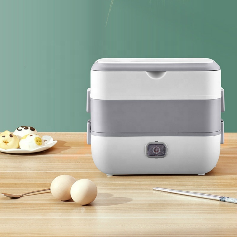 Portable Meal Container Bento Lunchbox Porridge Food Warmer Heater Heating Lunch Box Mini Soup Stew Pot Rice Cooker