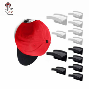 Hat Rack Baseball Cap Holder Wall-mounted Closet Storage Organizer Strong Cap Hanger Adhesive Display Hat Hooks