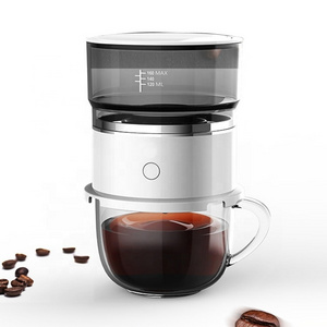 Portable Travel Pour Over Glass Coffee Makers Cup with Filter Electric Automatic mini Coffee Maker Cup for Sales