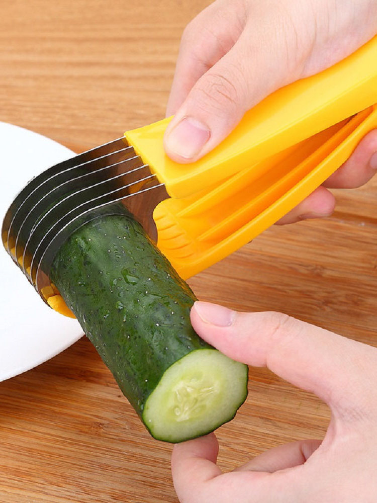 Hand Manual Stainless steel Banana Chips Slicer Cutter Multifunction Sausage Cucumber Cutter