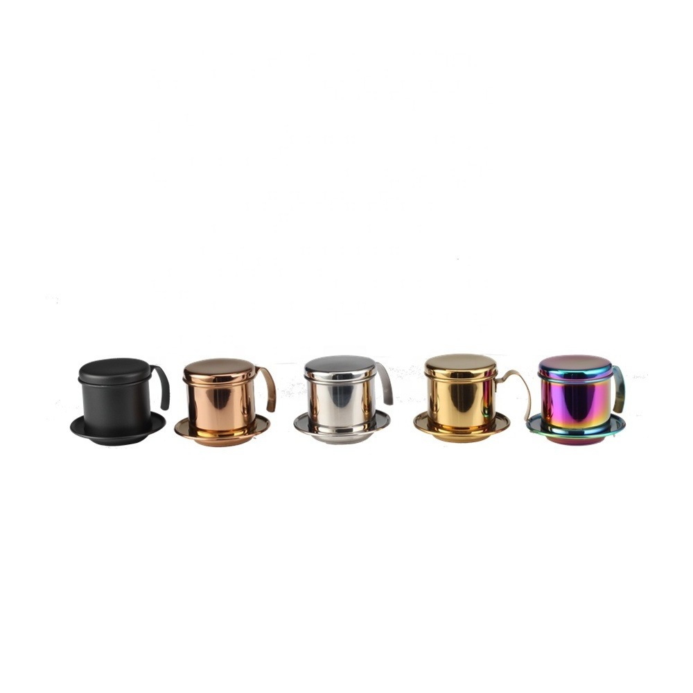 Vietnamese Coffee Filter Stainless Steel Coffee Drip Filter Maker Vietnam Infuser Cup Coffee Filter