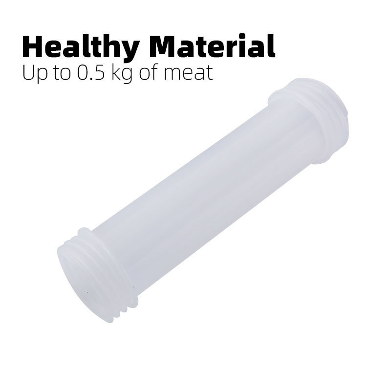 Food Grade hand press sausage stuffer plastic barrel sausage maker with 3pcs size plastic Nozzles