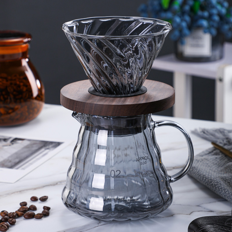 Hot sale hand blown available different sizes borosilicate heat resistant glass coffee pot turkish coffee glass pot