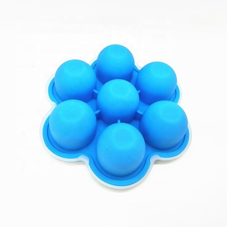 Factory Custom Silicone Egg Steamer Food Grade Silicone Cake Muffin Mold Egg Bites Tray Molds Container with Lid