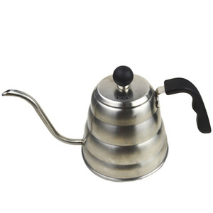 Stainless Steel Coffee Pour Over Kettle Retro Coffee Pot Long Mouth Drip Gooseneck Kettle Coffee Pot