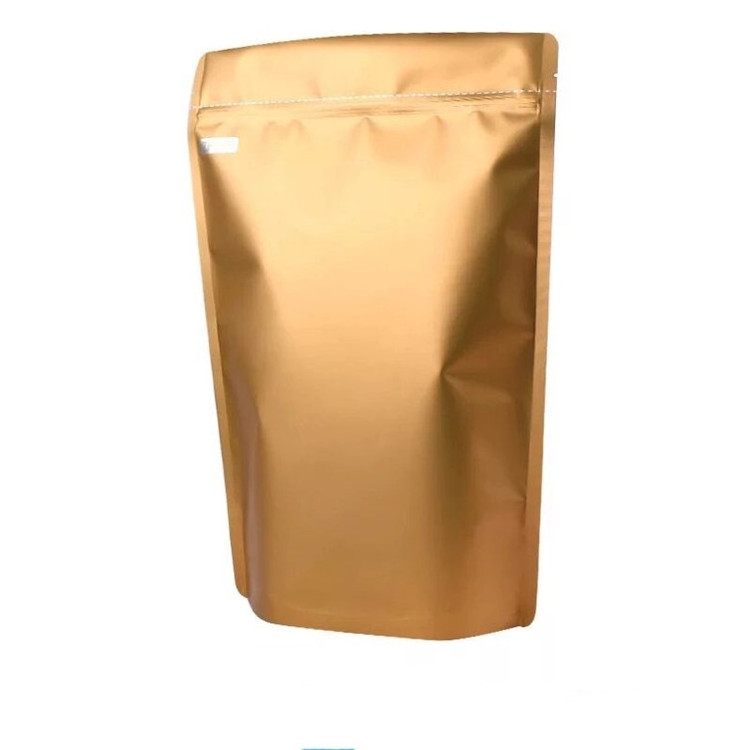 Stand up Kraft Paper Bag with Window Eco-Friendly Zipper Matte Dry Food Packaging for Agriculture Use