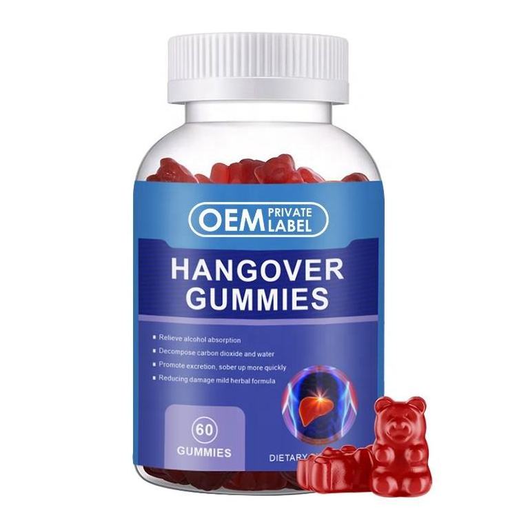 OEM/ODM Hangover Gummies Alcohol Hang Over Gummies Relieve Alcohol Absorption Anti Hangover Gummies