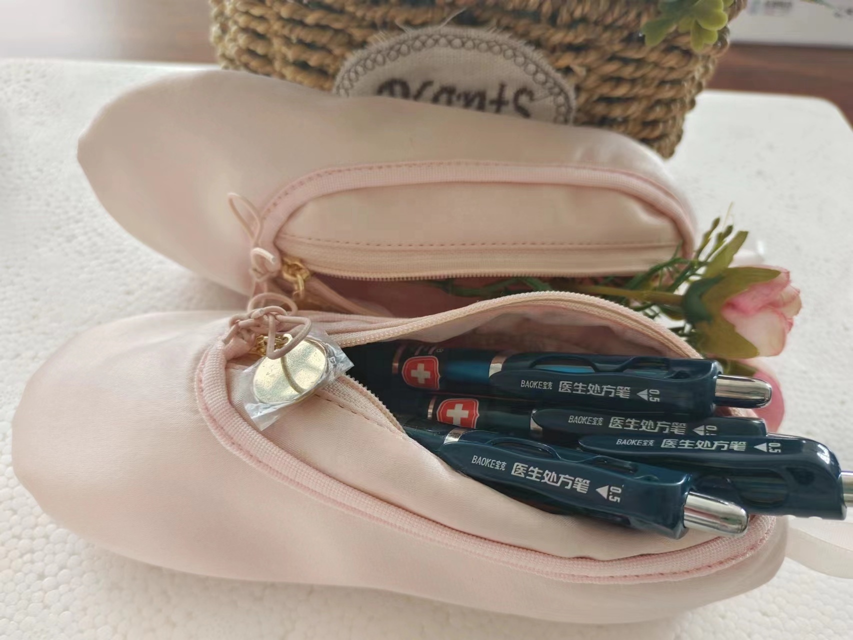 Promotional Pencil Pouch Ballet Shoes Souvenir Products For Girls/Ballet Shoe Stationery Box