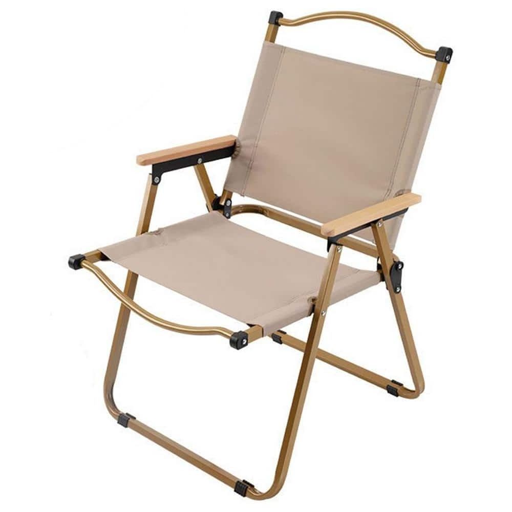 Portable Patio Chair with Steel Frame Lightweight Camping Chair for Leisure Beach Picnic Hiking Fishing