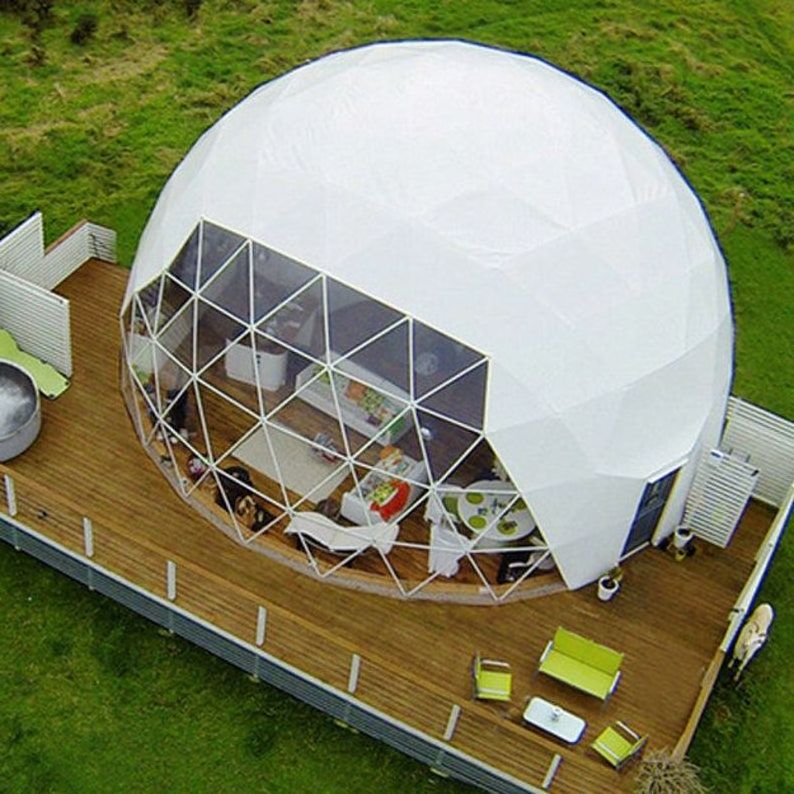 Mini transparent geodesic dome tent for small events and banquet party