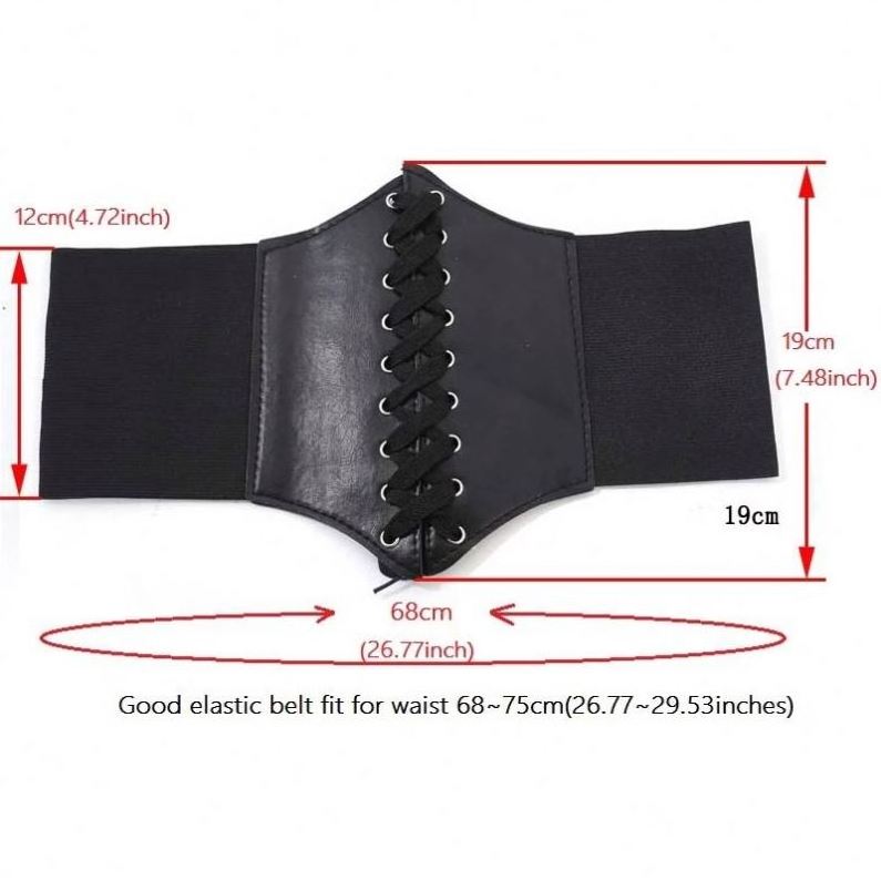 1 370 Corset Wide Belts Pu Leather Slimming Body Belts for women Elastic Waist Belts feminine ceinture femme fajas