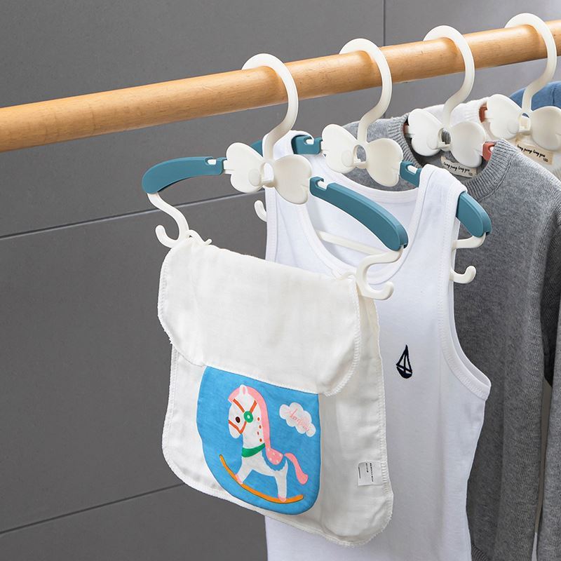 Adjustable Children Coat Hangers Baby Toddler Kids Child Nursery Closet Hangers Non-Slip Extendable Laundry Hanger