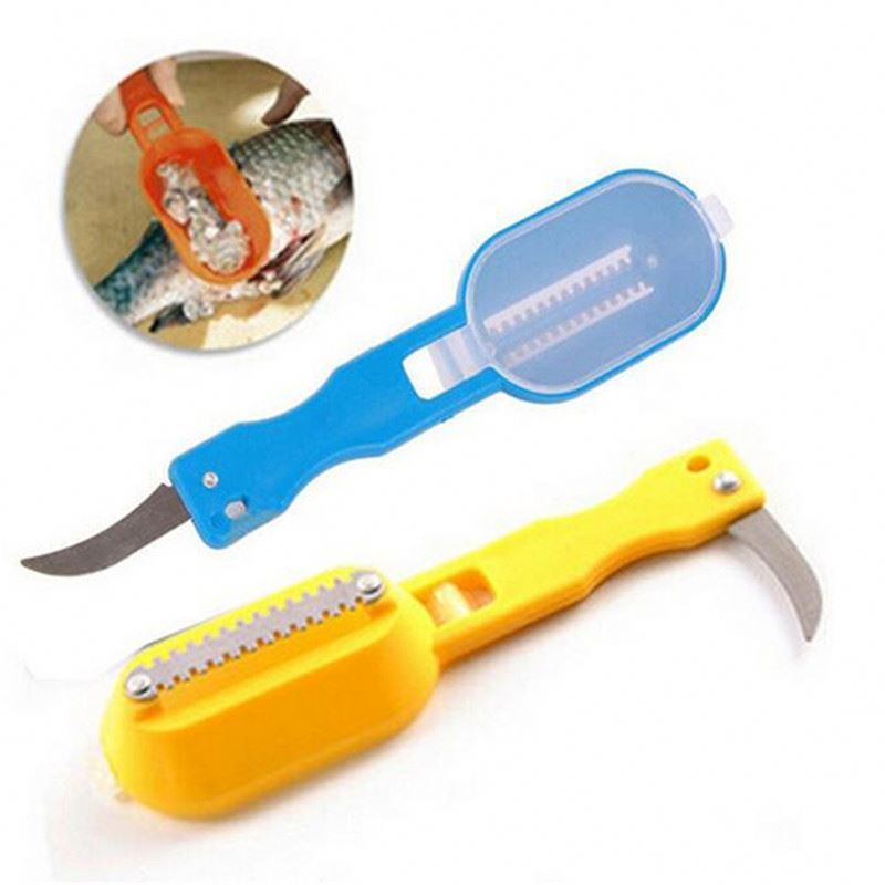 1 Fish Knife Cleaning Peeler Kitchen Gadgets Useful Scraper Fish Skin Brush Scraping Fishing Scale Brush Kitchen Accessories