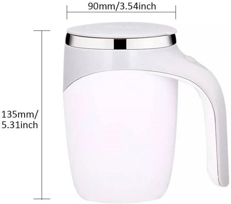 1 Lazy Coffee Stirring Cup Auto Magnetic Rotating Electric Milk Mark Cup 304 Stainless Steel Self Stirring Mixing Cup