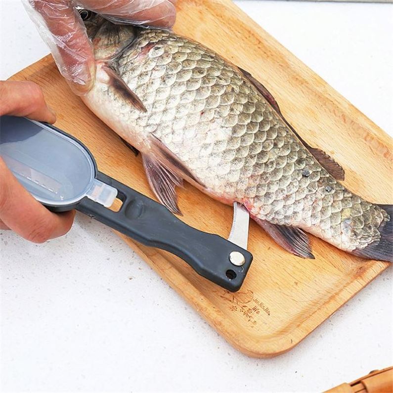 1 Fish Knife Cleaning Peeler Kitchen Gadgets Useful Scraper Fish Skin Brush Scraping Fishing Scale Brush Kitchen Accessories